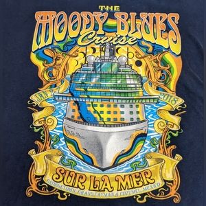 Moody Blues Cruise 2018 With Bands on the Back XL